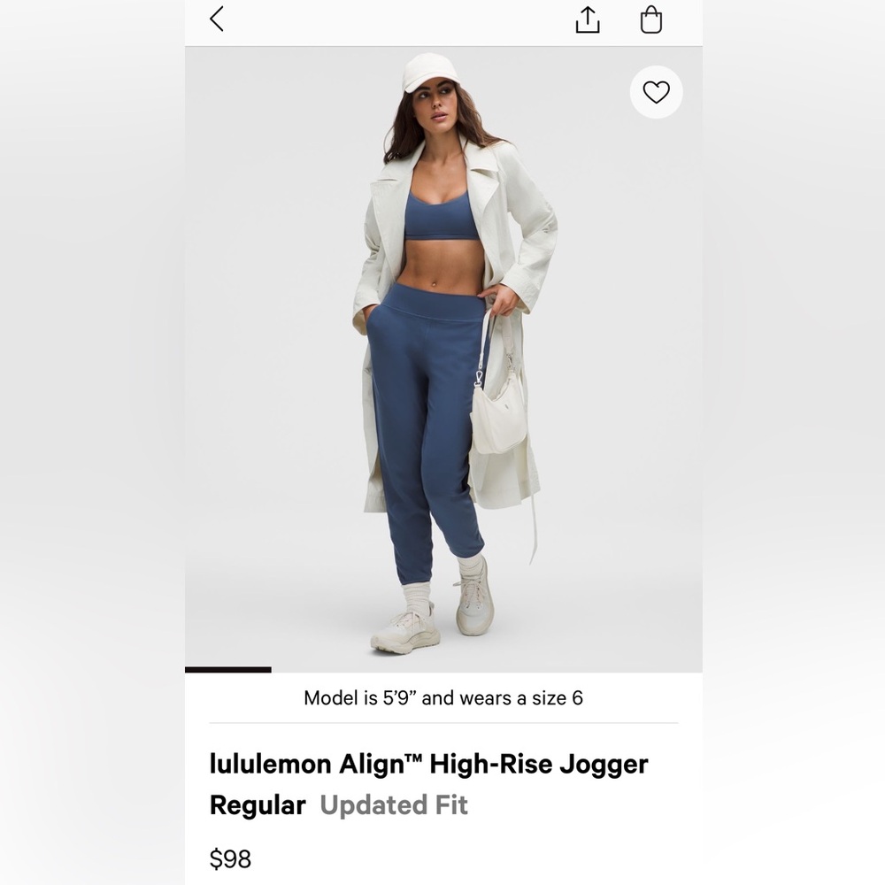 lululemon athletica Navy High-Rise Joggers